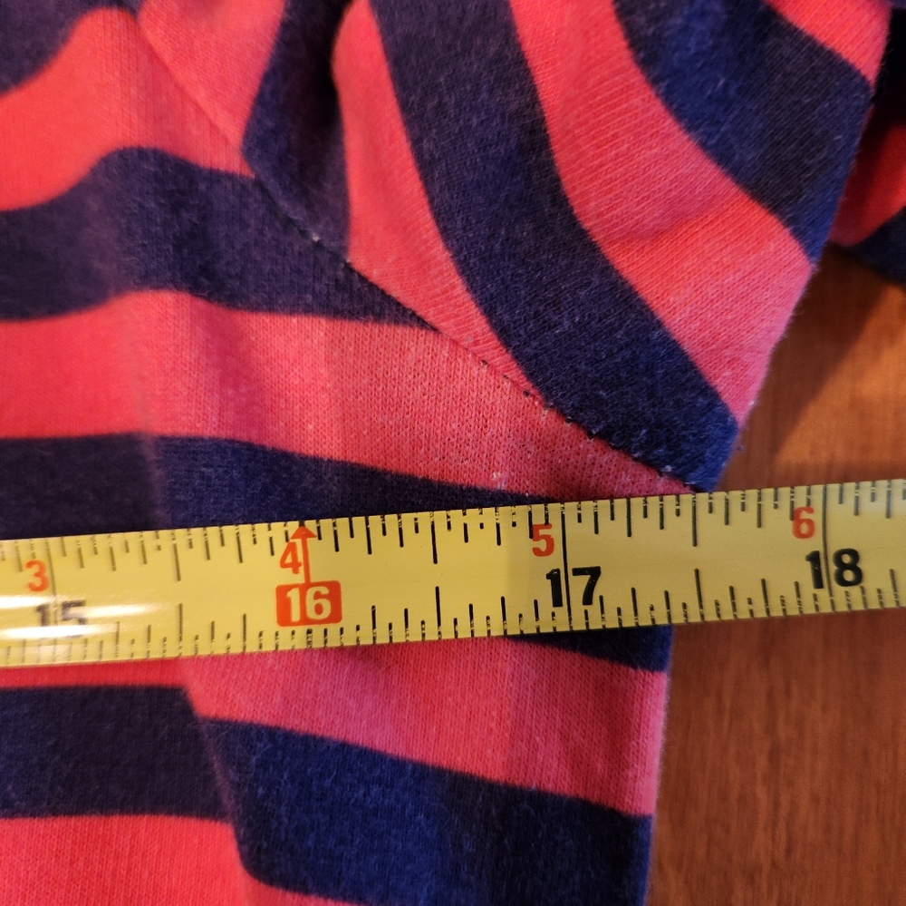 Lilly Pulitzer Charlene Pink And Navy Striped Long Sleeve Dress XS - Picture 7 of 8